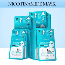 3-х ступенчатая Отбеливающая  маска для лица с ниацинамидом