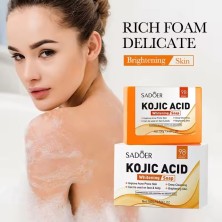 SADOER Отбеливающее мыло для лица с койевой кислотой KOJIC ACID, 100г
