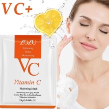 ZOZU Увлажняющая и осветляющая тканевая маска для лица с витамином С